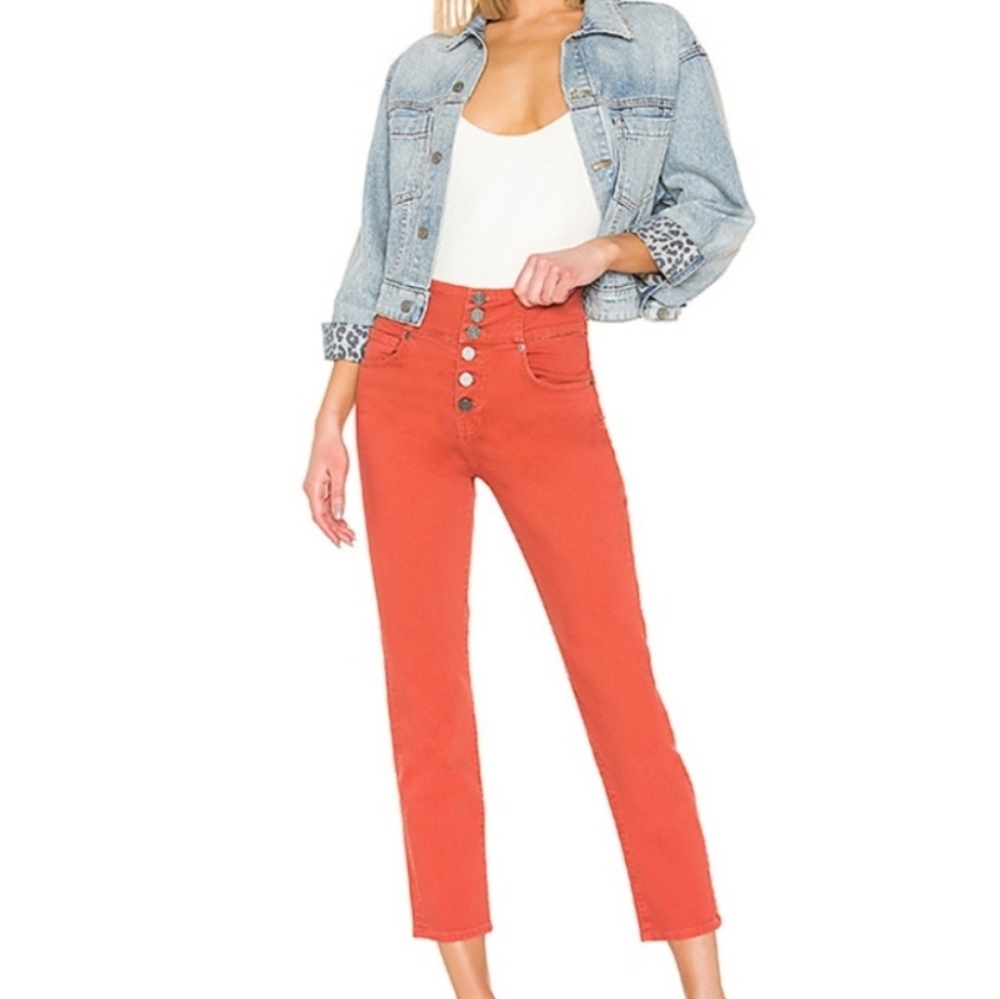 JOIE LAURELLE HIWAIST BUTTONFLY SZ 27 JEANS NEW